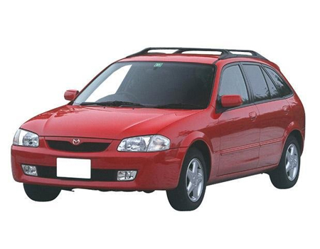 Ева коврики для Mazda Familia (BJ) 2WD пр.руль  1998-2000 Дорестайл (седан+универсал) — familia-bj-dorest